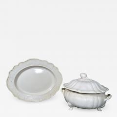  Staffordshire 18th Century Staffordshire Saltglaze Stoneware Soup Tureen Cover Stand - 1618366