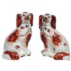  Staffordshire Antique Ruby Staffordshire Dogs - 1545213