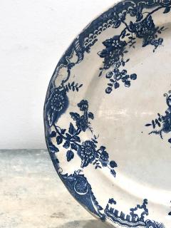  Staffordshire Circa 1870 Staffordshire Victorian Blue and White Platter England - 2115281