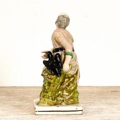  Staffordshire Circa 19th Century Elijah and the Raven Staffordshire Figure England - 1955748