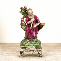  Staffordshire Circa 19th Century St Peter Staffordshire Figure England - 1940674