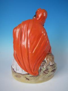  Staffordshire Large Staffordshire Red Riding Hood and Wolf Figure - 1747722