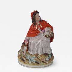  Staffordshire Large Staffordshire Red Riding Hood and Wolf Figure - 1750161