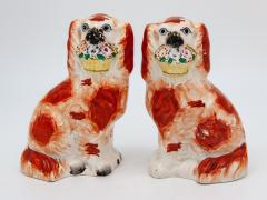  Staffordshire Small Orange and White Staffordshire Dogs - 2081864