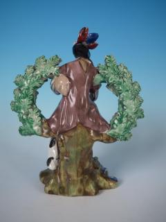  Staffordshire Staffordshire Pearlware Bocage Piper Figure - 1744837