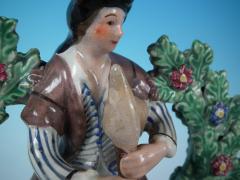  Staffordshire Staffordshire Pearlware Bocage Piper Figure - 1744844