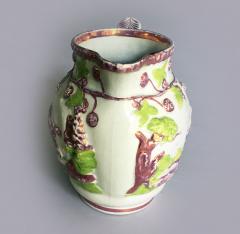  Staffordshire Staffordshire Pearlware Pink Lustre Dog Jug - 3311828