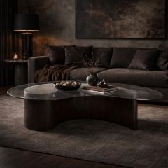  Stamford Modern Apostrophe Coffee Table in Espresso Walnut - 4534765