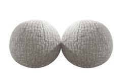  Stamford Modern Orb Accent Pillow in Grey Alpaca by Holly Hunt - 2397491