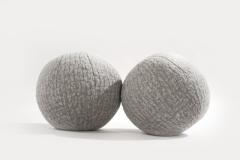  Stamford Modern Orb Accent Pillow in Grey Alpaca by Holly Hunt - 2397494