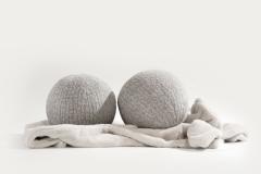  Stamford Modern Orb Accent Pillow in Grey Alpaca by Holly Hunt - 2397499