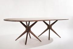  Stamford Modern Stamford Moderns Gazelle Dining Table in Walnut Oval Version - 2278028