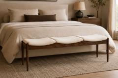  Stamford Modern Wave III Bench in Natural Walnut by Stamford Modern - 4743185