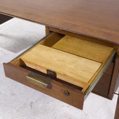  Standard Furniture Standard Furniture Mid Century Walnut Boomerang Executive Desk - 4130325