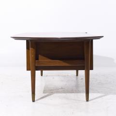  Standard Furniture Standard Furniture Mid Century Walnut Boomerang Executive Desk - 4130327
