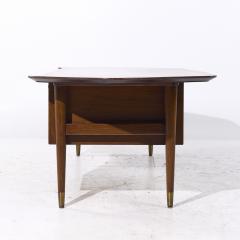  Standard Furniture Standard Furniture Mid Century Walnut Boomerang Executive Desk - 4130328