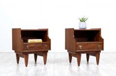  Stanley Furniture Mid Century Modern Sculpted Night Stands by Stanley Furniture - 2322208