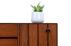  Stanley Furniture Mid Century Modern Walnut Credenza with Rosewood Inlaid by Stanley Furniture - 2605651