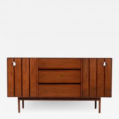  Stanley Furniture Mid Century Modern Walnut Credenza with Rosewood Inlaid by Stanley Furniture - 2607963