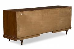  Stanley Furniture Stanley Furniture Modern Walnut Geometric Carved Front Sideboard Credenza - 4274462