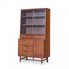  Stanley Furniture Stanley Mid Century Walnut Credenza and Hutch - 4496918