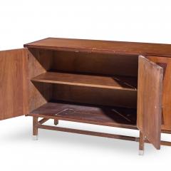  Stanley Furniture Stanley Mid Century Walnut Harlequin Credenza - 4498300
