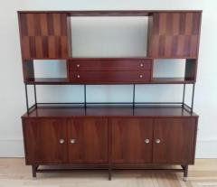  Stanley Furniture True Mid Century Classic Inlaid Rosewood Walnut Credenza Cabinet by Stanley USA - 3442367