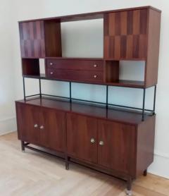  Stanley Furniture True Mid Century Classic Inlaid Rosewood Walnut Credenza Cabinet by Stanley USA - 3442437