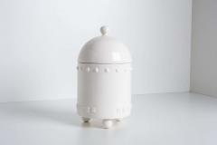  Stanley Tigerman Stanley Tigerman White Ceramic Tigerman City Coffee Canister - 2833223