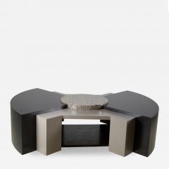  Stanley Tigerman Stanley Tigerman and Margaret McCurry Mica and Granite Coffee Table - 2797614