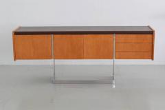  Ste Marie Laurent OAK AND CHROME CREDENZA BY STE MARIE AND LAURENT - 1453200