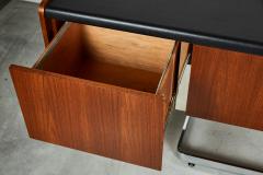  Ste Marie Laurent Rosewood and Chrome Credenza by Ste Marie Laurent - 197710