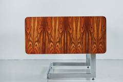  Ste Marie Laurent Rosewood and Chrome Desk by Ste Marie Laurent - 194671