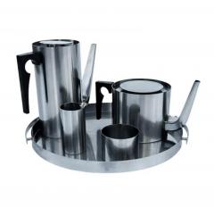  Stelton Arne Jacobsen Mid Century Modern Tea or Coffee Set in Stainless by Stelton - 4014314