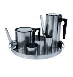  Stelton Arne Jacobsen Mid Century Modern Tea or Coffee Set in Stainless by Stelton - 4014315