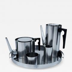  Stelton Arne Jacobsen Mid Century Modern Tea or Coffee Set in Stainless by Stelton - 4015348