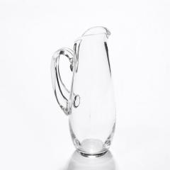  Steuben Glass Mid Century Modernist Hand Blown Glass Pitcher Signed Steuben - 3376039