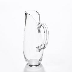  Steuben Glass Mid Century Modernist Hand Blown Glass Pitcher Signed Steuben - 3376166