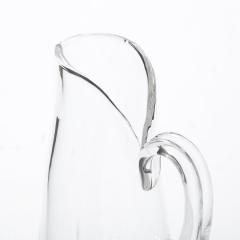  Steuben Glass Mid Century Modernist Hand Blown Glass Pitcher Signed Steuben - 3376167