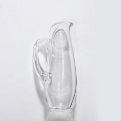  Steuben Glass Mid Century Modernist Hand Blown Glass Pitcher Signed Steuben - 3376218