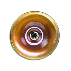  Steuben Glass Set of 2 Steuben Gold Aurene Glass Candlesticks - 4320770