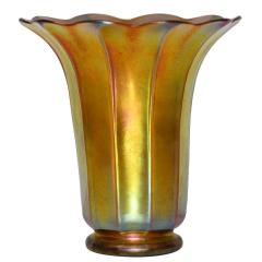  Steuben Glass Steuben Gold Aurene Glass Shade Vase - 4310787