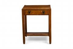  Stickley Bros Stickley Bros Mission Oak table desk with a drawer and side slat design - 4665433
