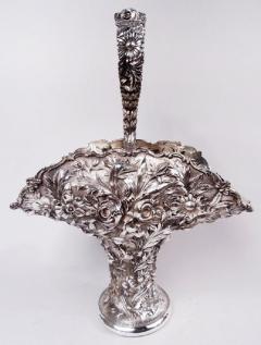 Stieff Gorgeous Stieff Baltimore Repousse Sterling Silver Bridal Basket 1914 - 3986529