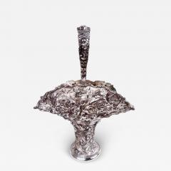  Stieff Gorgeous Stieff Baltimore Repousse Sterling Silver Bridal Basket 1914 - 3987555