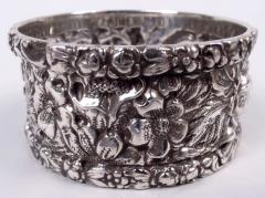  Stieff Pair of Stieff Baltimore Repousse Sterling Silver Napkin Rings - 4221341