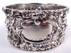  Stieff Pair of Stieff Baltimore Repousse Sterling Silver Napkin Rings - 4221344