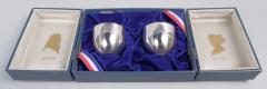  Stieff Pair of Stieff Colonial Revival Sterling Silver Jefferson Cups in Case - 4424325