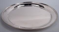  Stieff Stieff American Modern Sterling Silver Round 10 Inch Tray - 4215114