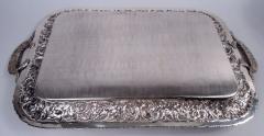  Stieff Traditional Stieff Baltimore Repousse Sterling Silver Tray 1946 - 4246944